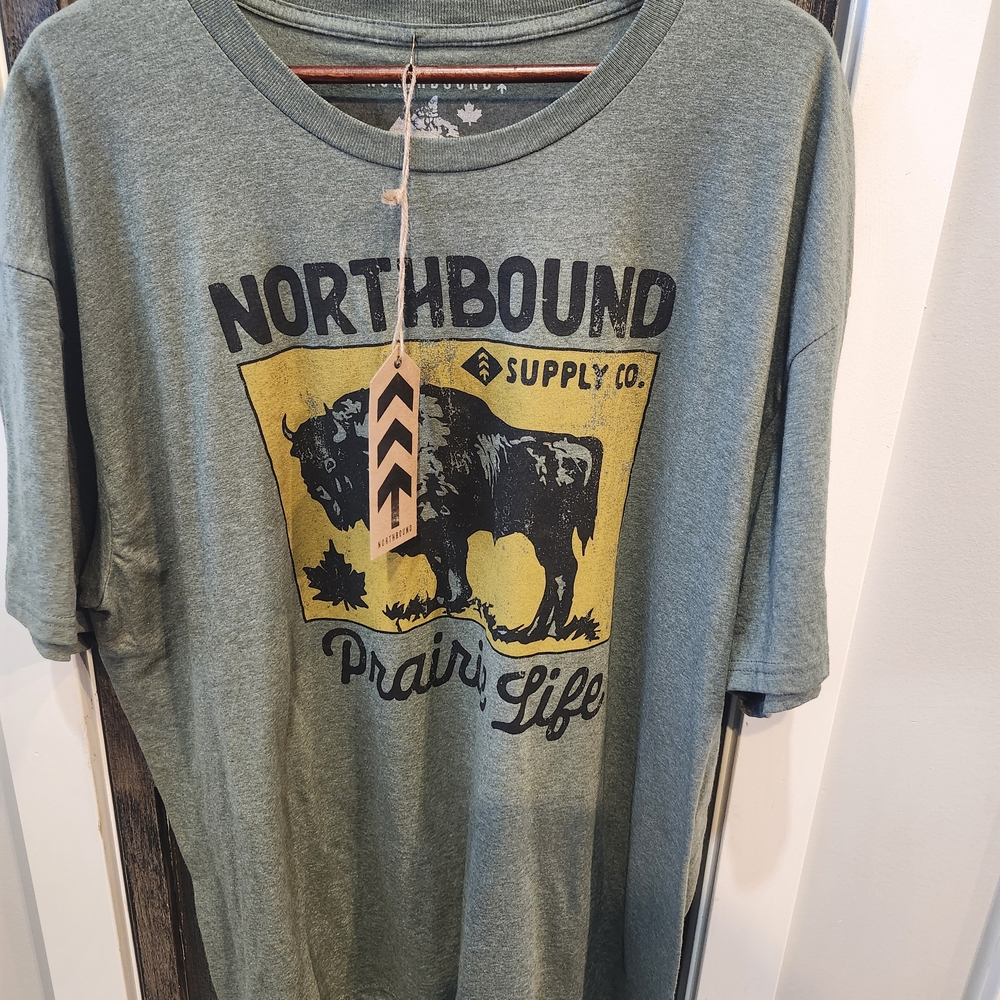 Prairie Life Men's Green Tee